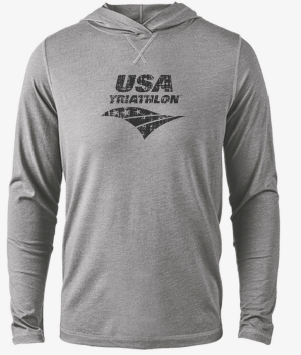 USA Triathlon Distressed Logo Hoodie