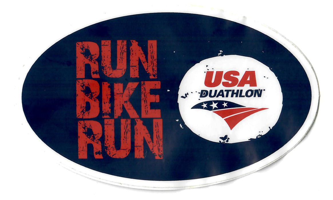 Run - Bike - Run Logo Sticker
