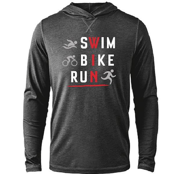 Unisex Hoodie - Swim Bike Run Win