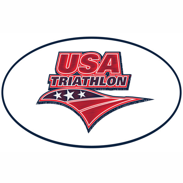 USA Triathlon Stitched Logo Sticker