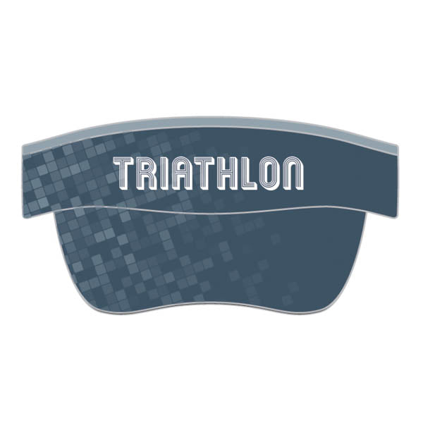 Triathlon Visor Pixelated Grey